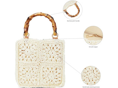 Bolsa Infantil de Palha Estilo Balde Divertida Bolsa de Verão Mochila Fashion de Alta Qualidade