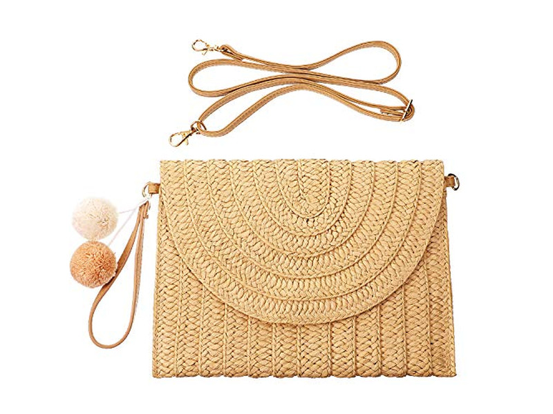 Bolsas de Palha de Feriado Clássicas Marrocos Nova Bolsa 2023 Macramê Metálico Plástico