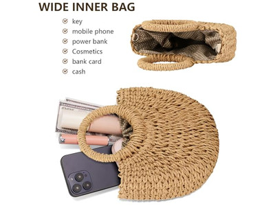 Design de Bolsas de Palha Bolsa Grande Balde Tote Noiva Bolsa de Ombro Pom Embreagem